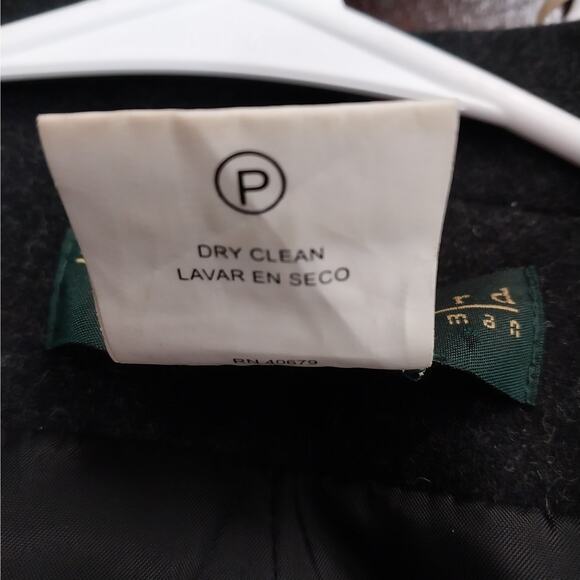 HARVE BENARD! STUNNING WOOL BLEND CHARCOAL GRAY JACKET, SKIRT SUIT, SET! SZ 26W - Picture 13 of 14